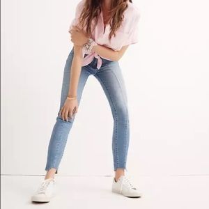 Madewell 9” High-Rise Skinny Jeans Seamed Step-Hem Size 25
